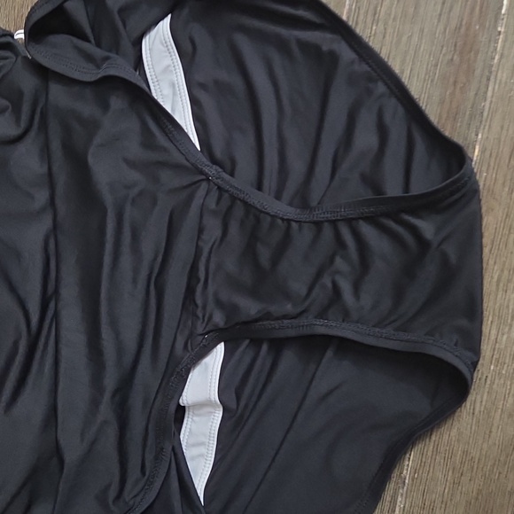 Anne Cole NWOT Black & White Mesh One Piece Swimsuit - 22W - Picture 5 of 8